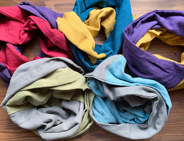 ダブルガーゼのスヌードはすぐにお届けできます。 | 札幌発・仕事が